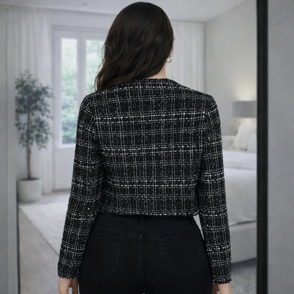 Black Tweed Jacket - Picture 2 of 3